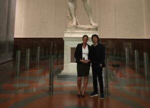 Mick Jagger in segreto alla Galleria dell'Accademia di Firenze 