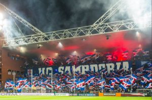 Sampdoria-Genoa, striscione e coreografie del derby (FOTO ANSA)