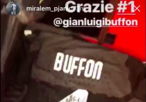 Miralem Pjanic: "Grazie Gigi Buffon per la maglia con dedica"