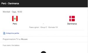 Perù-Danimarca 0-0, diretta e highlights della partita Mondiali 2018