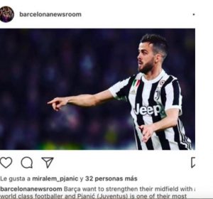 "Pjanic al Barcellona" e lui mette like su Instagram. Poi si scusa