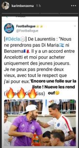 De Laurentiis si scusa con Benzema: "Mi dispiace che Benzema si sia arrabbiato, non volevo mancargli di rispetto"