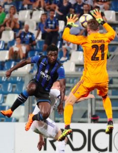 Atalanta-Copenaghen 0-0 highlights e pagelle, Barrow gol annullato