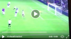 Nainggolan, video gol annullato dal var durante Sampdoria-Inter