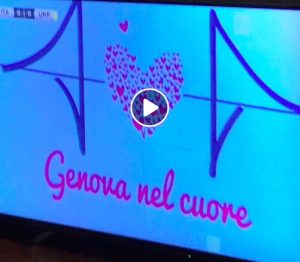 Italia-Ucraina (VIDEO), tutti fermi al minuto 43 per omaggiare le vittime del crollo del Ponte Morandi