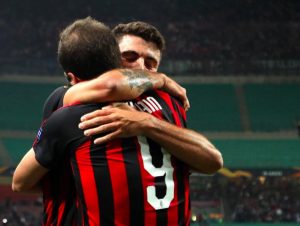 Europa League: Milan rimonta Olympiacos con Higuain e Cutrone. Lazio disfatta a Francoforte