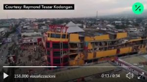 Terremoto Indonesia, il drone riprende le zone devastate a Sulawesi VIDEO (foto Ansa)
