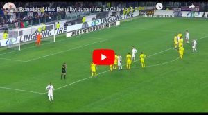 YouTube, Cristiano Ronaldo rigore fallito in Juventus-Chievo: Sorrentino devia in corner