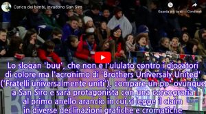 Inter-Sassuolo, i bambini si prendono San Siro con lo slogan "BUU" anti razzismo