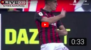 Piatek video gol Milan-Napoli 2-0 di Coppa Italia, doppietta decisiva
