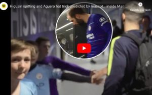 Higuain nei guai, ha sputato nel tunnel del Manchester City. VIDEO