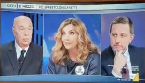 Otto e Mezzo, Lorella Cuccarini: "In Italia non si votava da 10 anni". Imbarazzo in studio