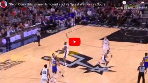 Steph Curry, canestro dalla sua area in Golden State Warriors-San Antonio Spurs: VIDEO