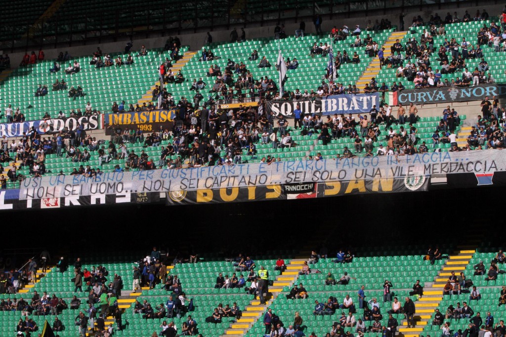 Inter, striscione Curva Nord: 