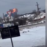 aereo russo precipita