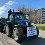 Inizia la protesta degli agricoltori italiani. A guidarli l'ex leader dei forconi. Foto Ansa