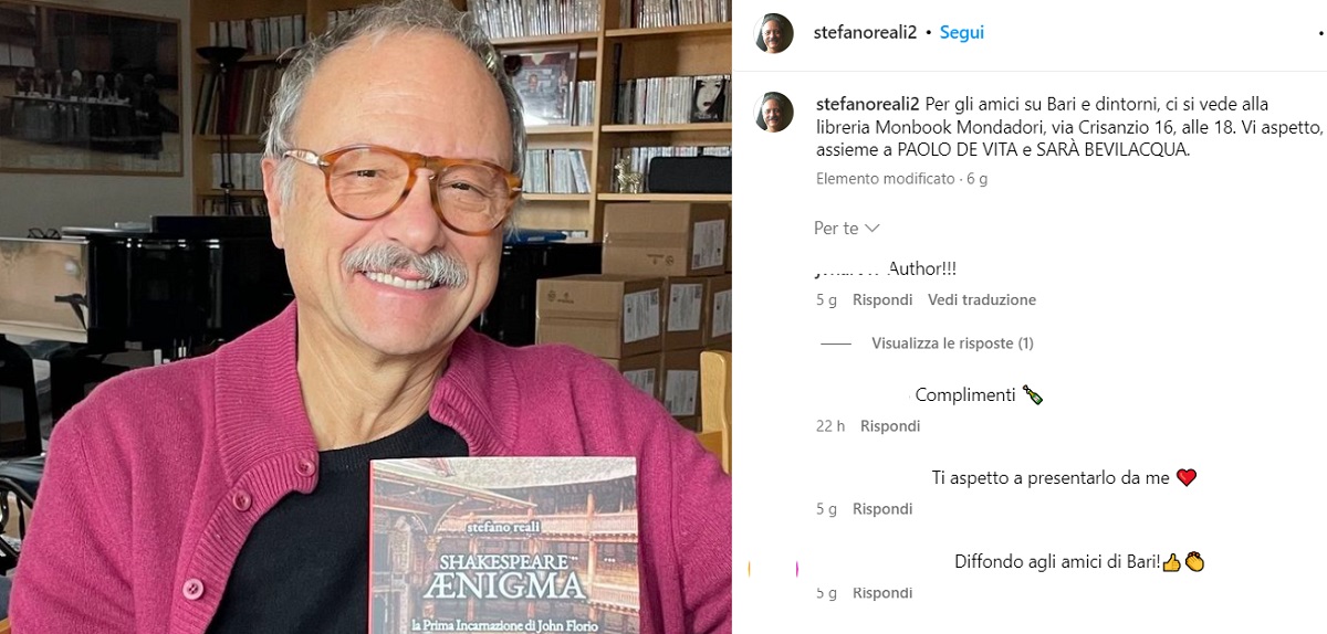 Stefano Reali foto Instagram