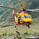 Soccorsi in montagna, foto Ansa