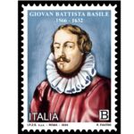 francobollo dedicato a Giovan Battista Basile