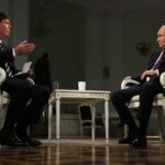 putin intervista gamba video