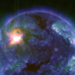 sole brillante macchie solari