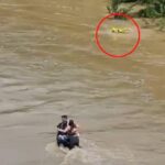 vigile del fuoco cerca di soccorrere i ragazzi