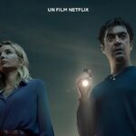 Riccardo Scamarcio e Annabelle Wallis nella locandina del film Svaniti nella notte