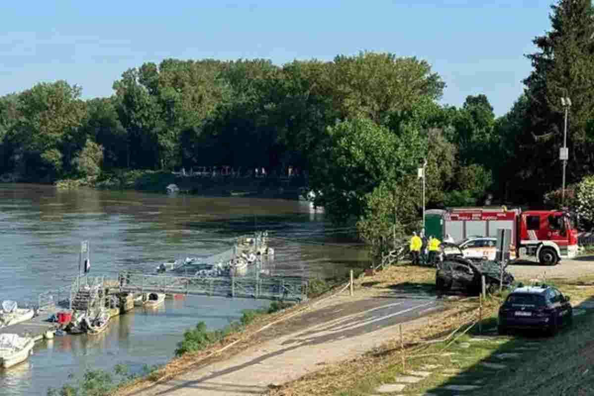 Il luogo dove è affondata l'auto