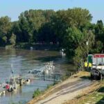 I soccorritori nella zona dell'incidente