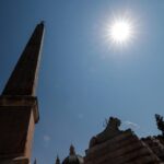 Caldo rovente a Roma