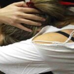 Una donna vittima di violenze