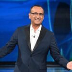 Il conduttore del festival di Sanremo Carlo Conti