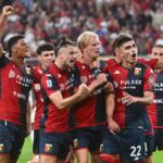 Partito il calcio con la Coppa Italia, prove con vista sulla serie A, in campo 32 squadre, nella foto Giocatori del Genoa