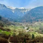 Una panoramica del Cammino Retico sulle Dolomiti