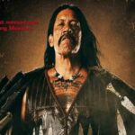 La locandina del film Machete, di Robert Rodriguez, con l'attore Danny Trejo in evidenza