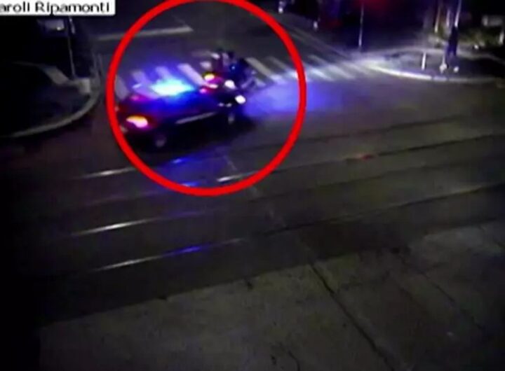 Un frame del video dell'inseguimento di Ramy