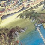 L'immagine di copertina dell'album PUngent Effulgent degli Ozric Tentacles, disegnata in un ambiente extraterrestre