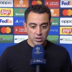 Xavi intervistato dopo la Champions