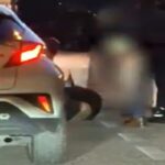 Un frame del video dell'aggressione alla strazione di Portogruaro