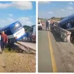 Il minibus uscito di strada a Cuba