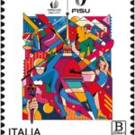 Il francobollo dedicato alle Universiadi