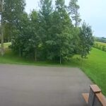 Il momento in cui il meteorite tocca il suolo