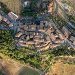 il borgo di Saturnia visto dall'alto