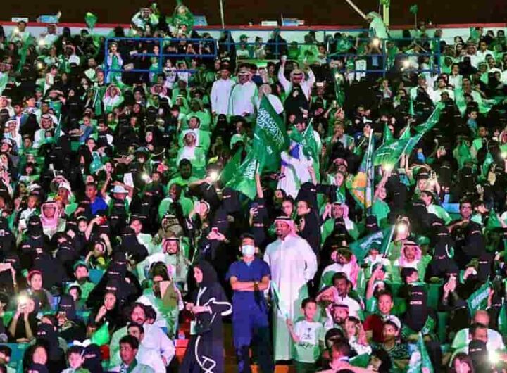 Tifosi di calcio in Arabia