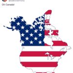 Donald Trump e la nuova mappa degli Stati Uniti con il Canada