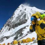 Alpinista sull'Everest