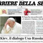Il Corriere della Sera, la prima pagina di oggi