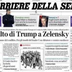 Il Corriere della Sera, la prima pagina di oggi