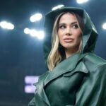 Diletta Leotta a San Siro con il cappuccio