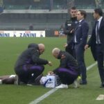 Moise Kean curato dopo lo scontro